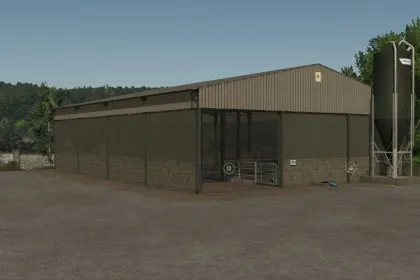 Свинарник British з 4 секціями для Farming Simulator 25