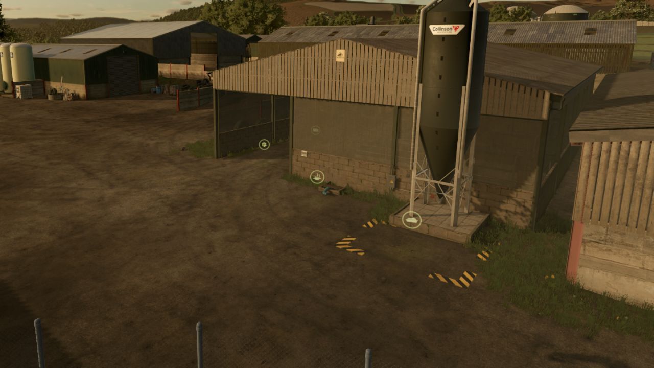 Свинарник British з 4 секціями для Farming Simulator 25