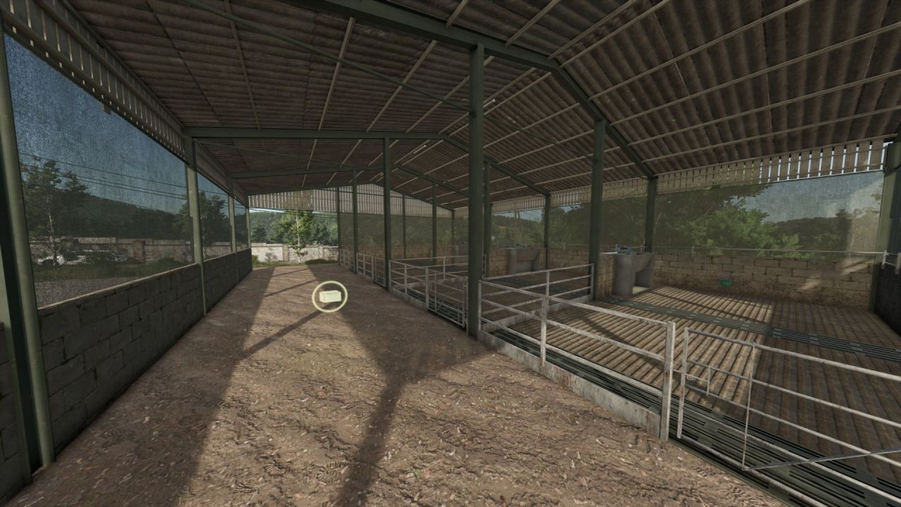 Свинарник British з 4 секціями для Farming Simulator 25
