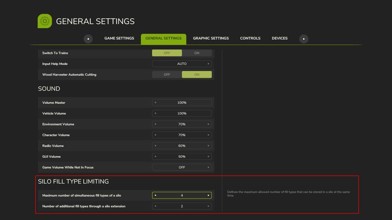 Silo Filltype Limiting for Farming Simulator 25