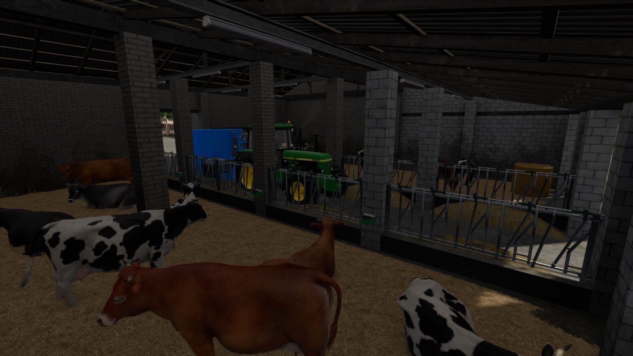 Big Barn With Cows for 40 Cows — Profitable Farm for FS25