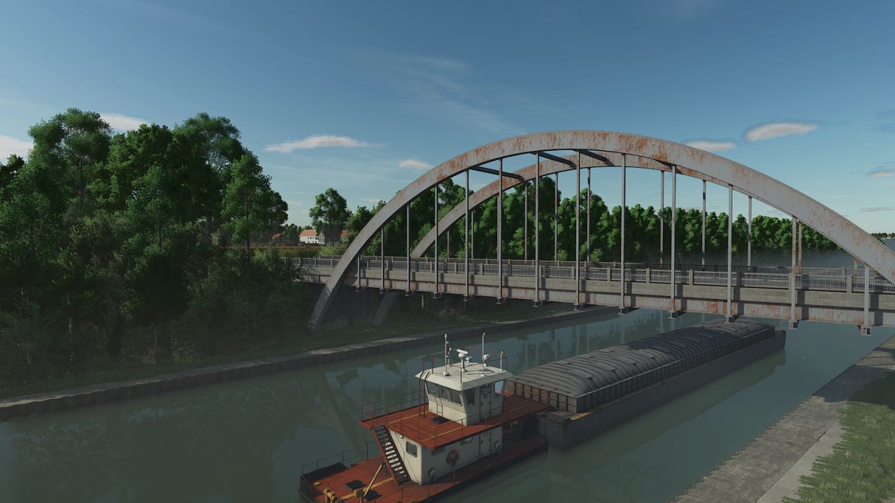 Карта Mittelland Canal для Farming Simulator 25