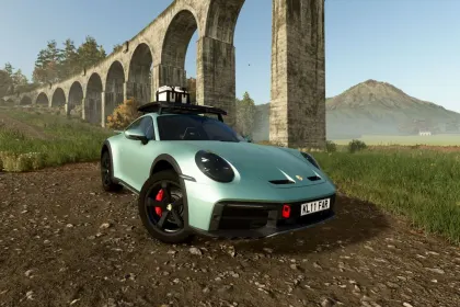 Samochód Porsche 911 DAKAR 2023 do Farming Simulator 25