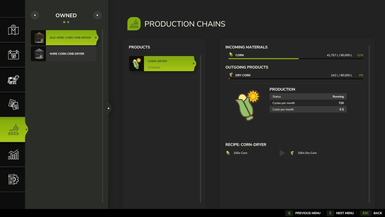 Сушарка для кукурудзи Wire Crib для Farming Simulator 25