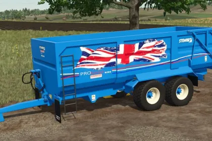 Efektywny Przyczep Stewart PS18-23H do Bezpiecznego Transportu Ziarna i Siana w FS25 — 3