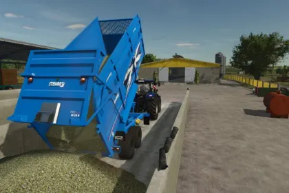 Efektywny Przyczep Stewart PS18-23H do Bezpiecznego Transportu Ziarna i Siana w FS25 — 5