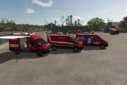 Samochód Ford Transit MK8 ELW 1 do Farming Simulator 25