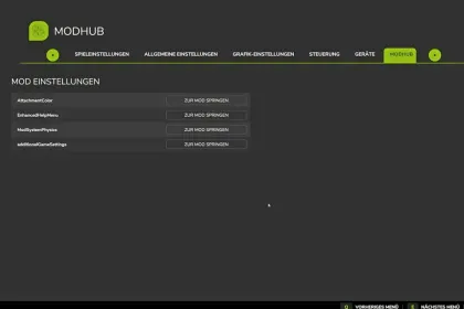 Mod Settings Hub for Farming Simulator 25