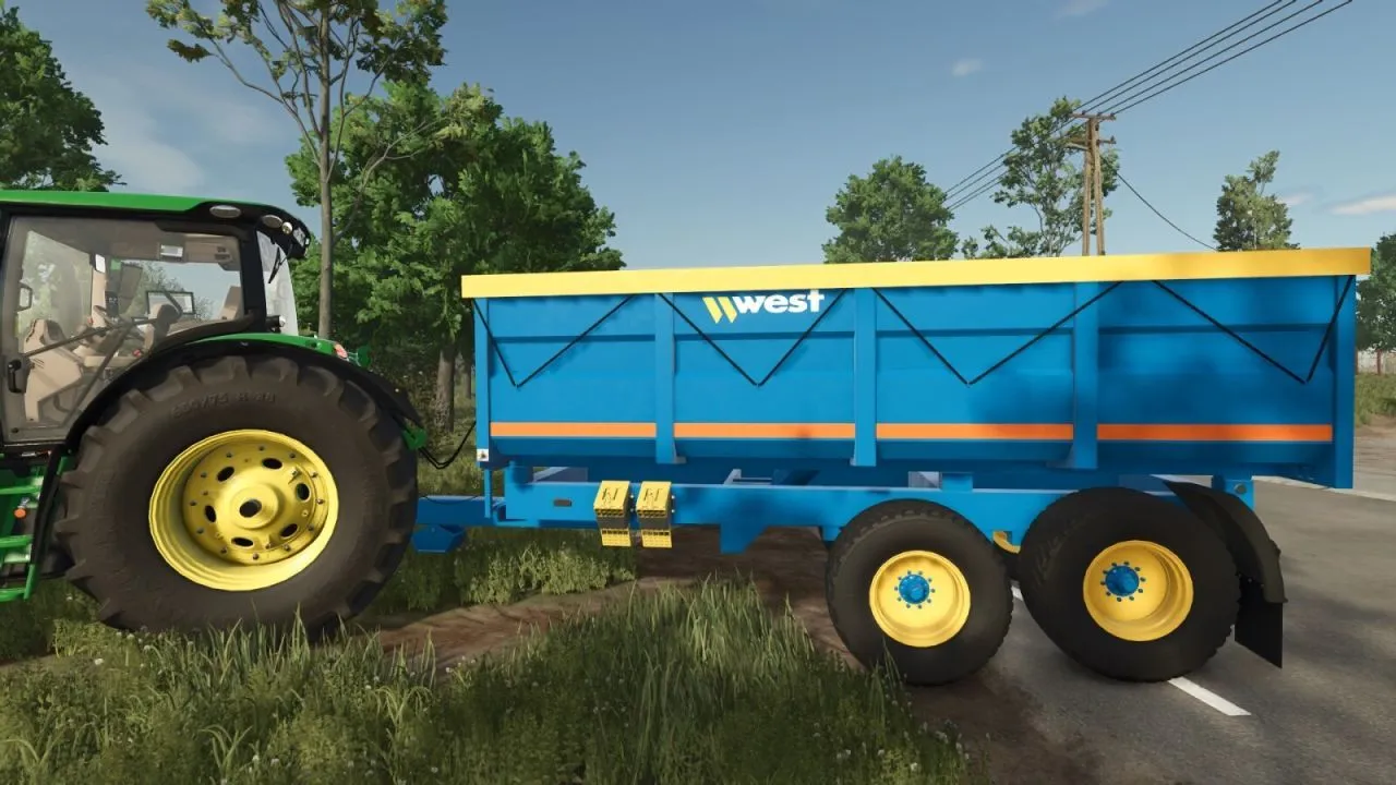 Robuste West Trailers 10T/12T — Zuverlässige Monocoque für Getreide und Silage