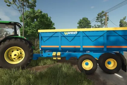 Robuste West Trailers 10T/12T — Zuverlässige Monocoque für Getreide und Silage — 1