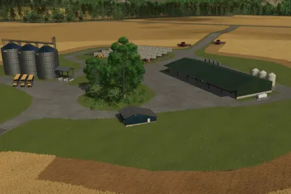 Mapa Harvest Plains Farming Network do Farming Simulator 25