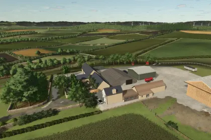 Legendäre Karte Chipping Norton für Farming Simulator 25 — Cotswolds, Karriere und Holzernte