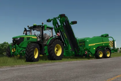 Round Balers Pack With Windrower for Farming Simulator 25