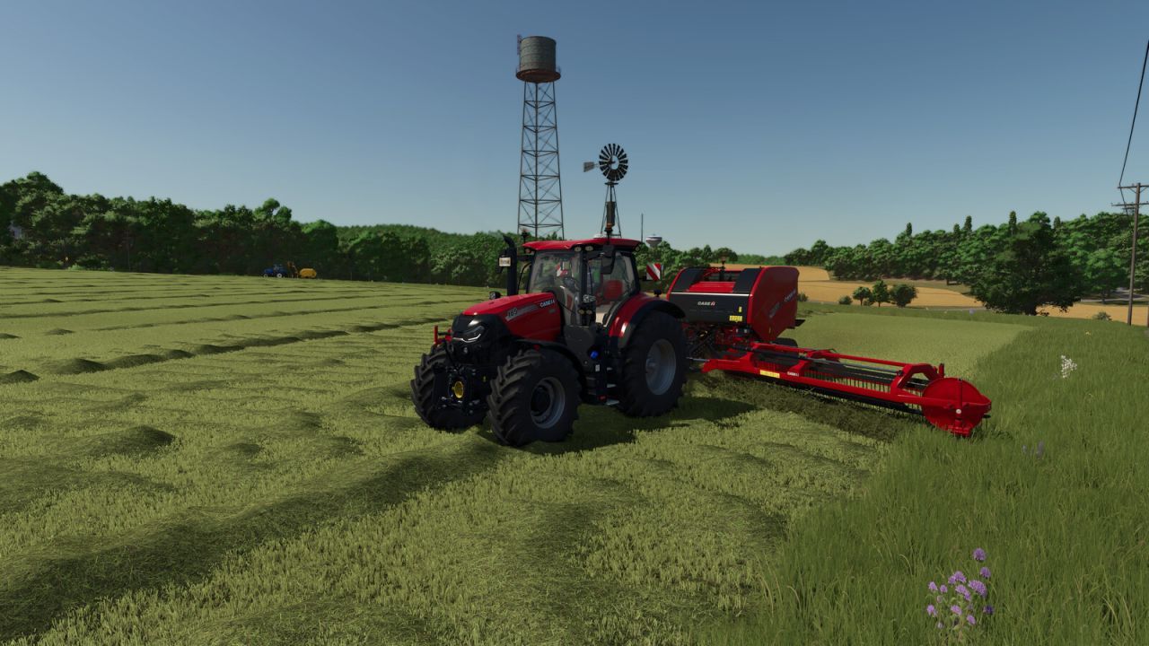 Пакет круглих тюків з граблями для Farming Simulator 25