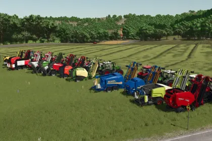 Пакет круглих тюків з граблями для Farming Simulator 25 — 6