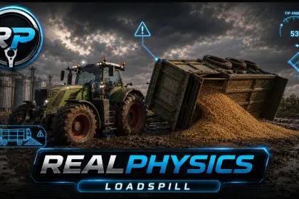 Мод Реалістичне Виливання Вантажу для Farming Simulator 25
