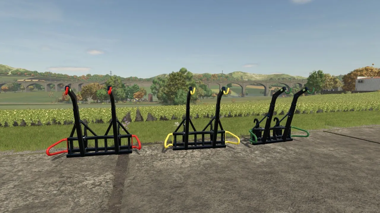 Ефективний Подвійний Гак Double Big Bag Hook для Телескопічного Навантажувача у Farming Simulator 25