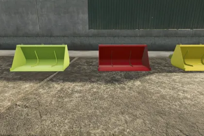 Ефективний Telehandler Shovel для FS25 — Легкий Ківш 3000–6000 л з Налаштуванням Кольору — 1