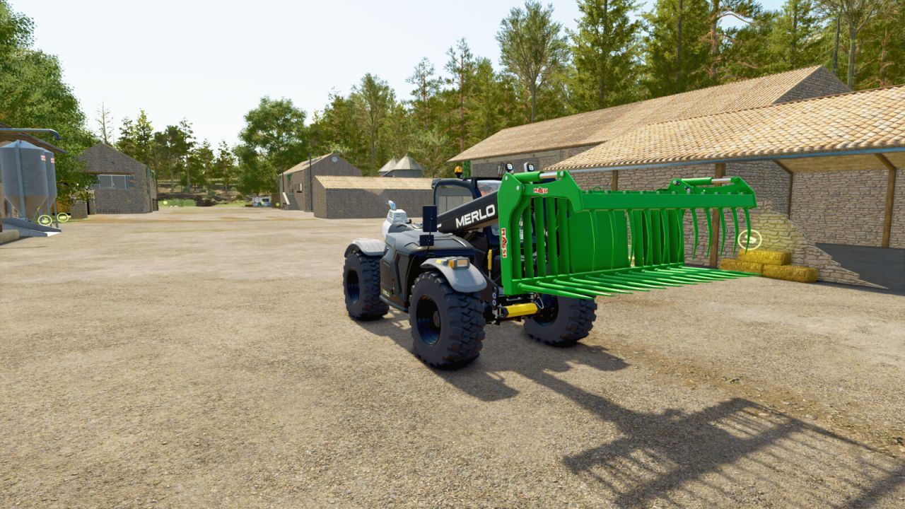 Ефективний Telehandler Shovel для FS25 — Легкий Ківш 3000–6000 л з Налаштуванням Кольору