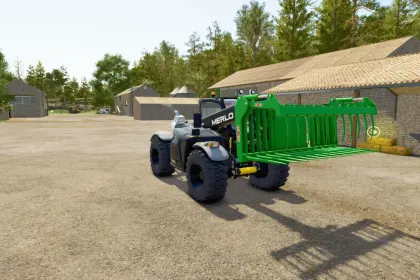 Ефективний Telehandler Shovel для FS25 — Легкий Ківш 3000–6000 л з Налаштуванням Кольору — 3