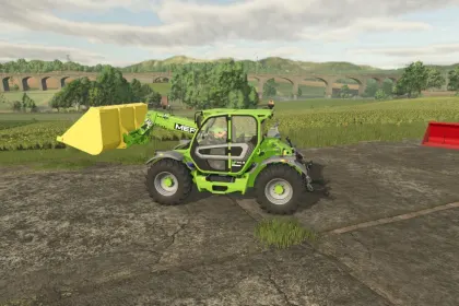 Ефективний Telehandler Shovel для FS25 — Легкий Ківш 3000–6000 л з Налаштуванням Кольору — 4