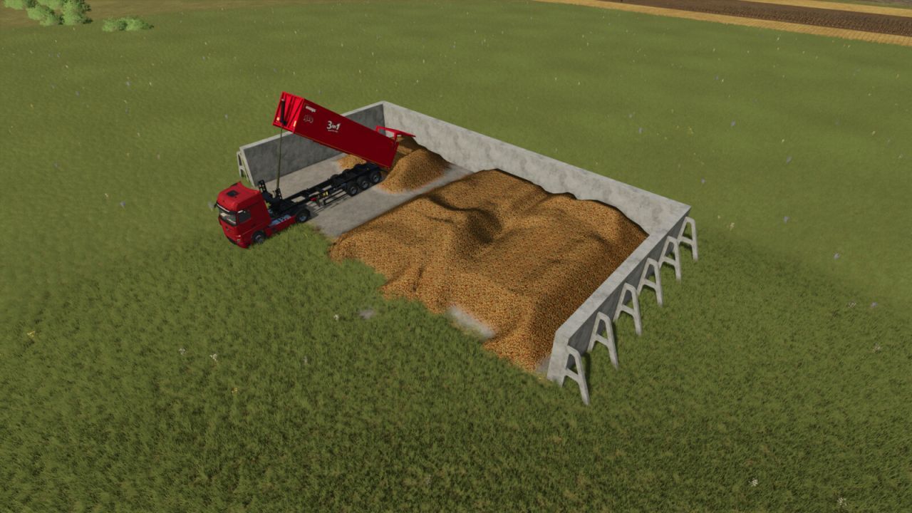 Силос для сипучих матеріалів 20 метрів для Farming Simulator 25