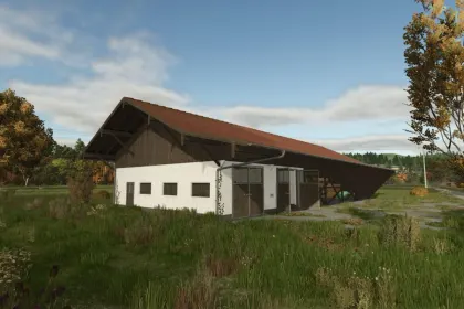 Сільськогосподарська зала з майстернею для Farming Simulator 25