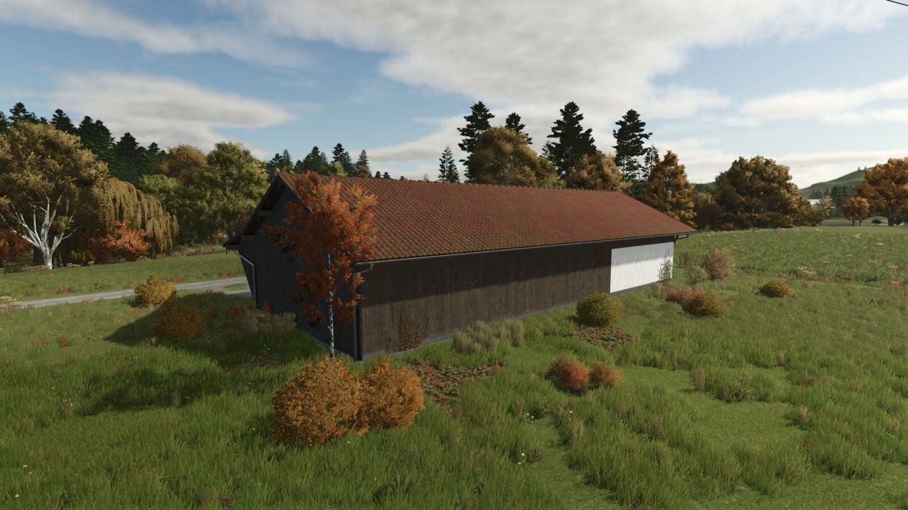 Сільськогосподарська зала з майстернею для Farming Simulator 25