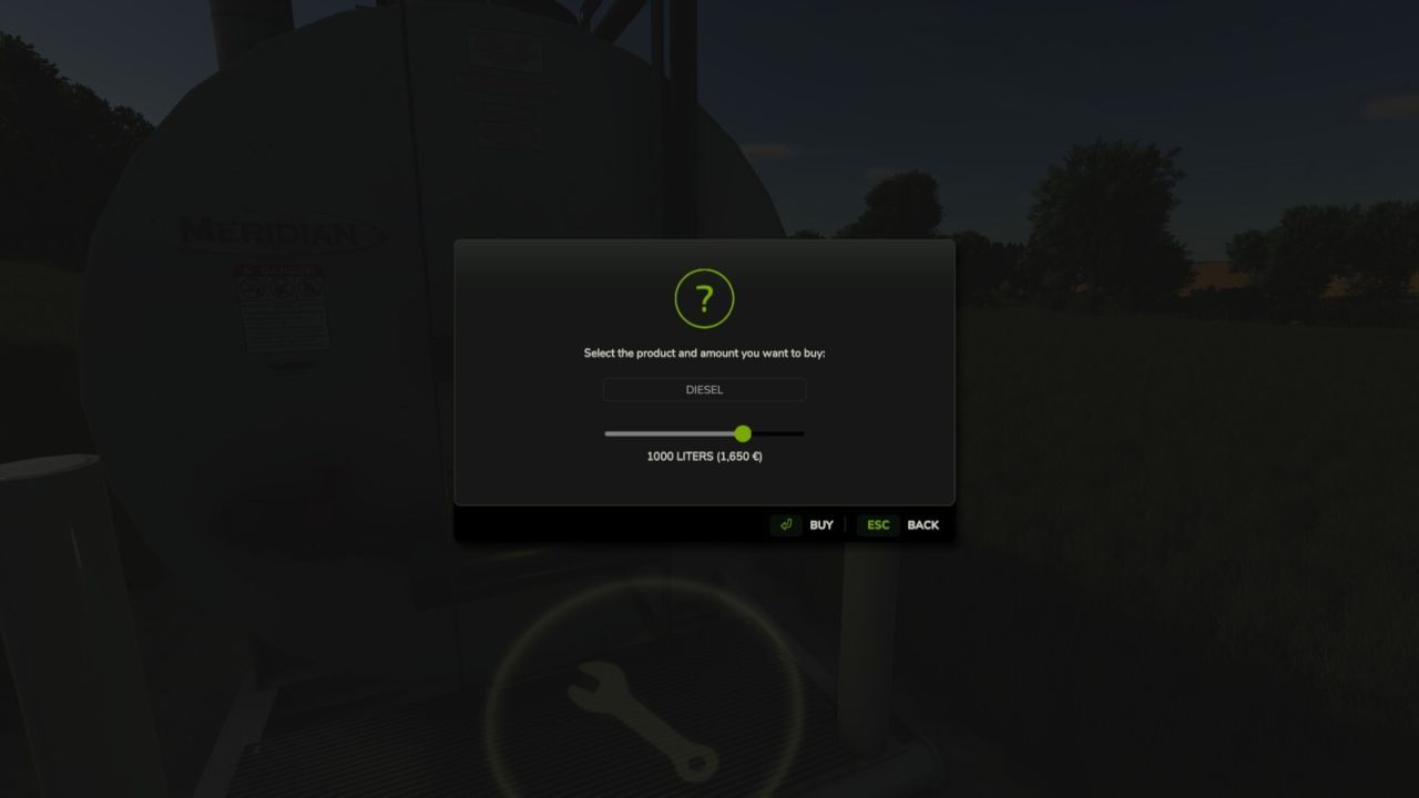 Script Realistic Diesel Price for Farming Simulator 25