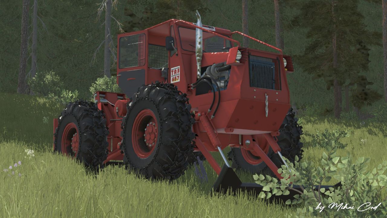 Powerful Forest Tractor TAF 657 IRUM — Articulated Hauler for FS25