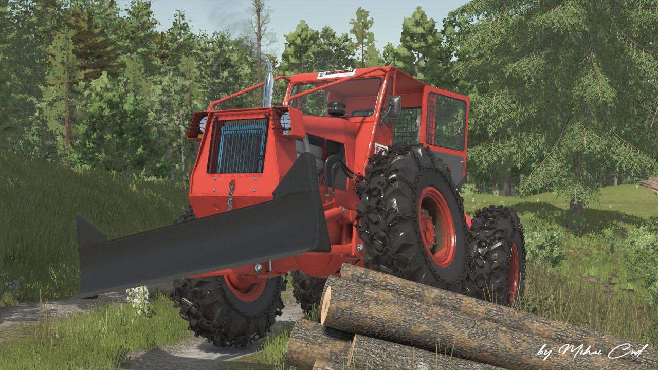 Mocny Traktor Leśny TAF 657 IRUM — Ciągnik Artukulacyjny dla FS25 - Zrzuty ekranu