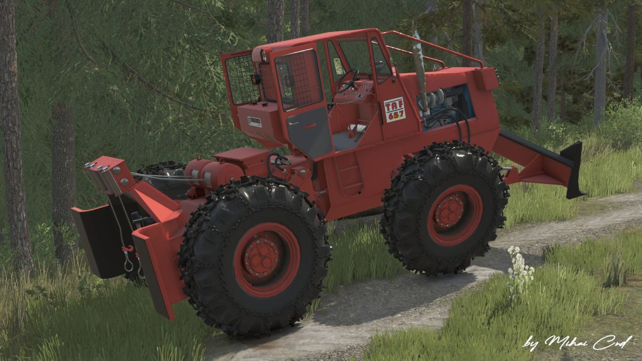 Mocny Traktor Leśny TAF 657 IRUM — Ciągnik Artukulacyjny dla FS25 - Zrzuty ekranu