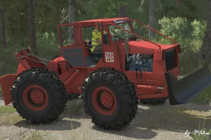 Leistungsstarker Forsttraktor TAF 657 IRUM — Gelenkzugmaschine für FS25 — 4