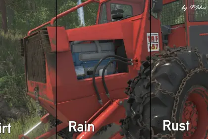 Leistungsstarker Forsttraktor TAF 657 IRUM — Gelenkzugmaschine für FS25 — 6