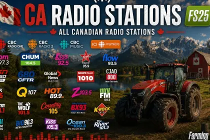 Радіостанції Канади для Farming Simulator 25
