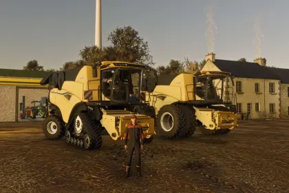 Комбайн New Holland CR 10.90 (спеціальна версія) для Farming Simulator 25