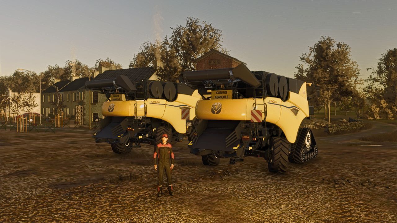 Комбайн New Holland CR 10.90 (спеціальна версія) для Farming Simulator 25