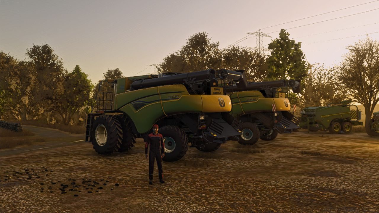Комбайн New Holland CR 10.90 (спеціальна версія) для Farming Simulator 25
