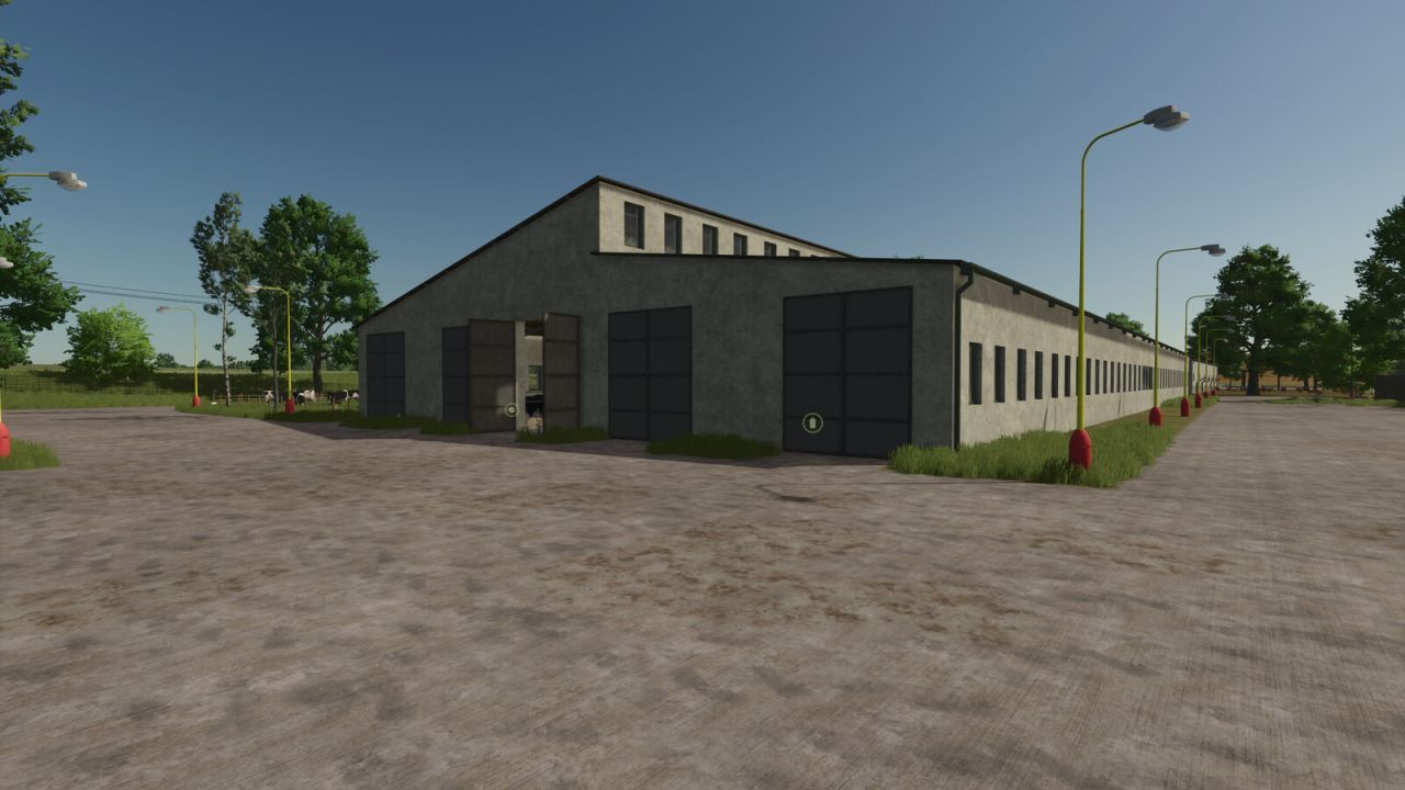 Великий Коровник Cow Barn Big — Місткий Хлів на 344 Корови для FS25