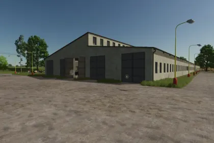 Великий Коровник Cow Barn Big — Місткий Хлів на 344 Корови для FS25 — 2