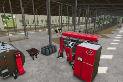 Великий Коровник Cow Barn Big — Місткий Хлів на 344 Корови для FS25 — 4