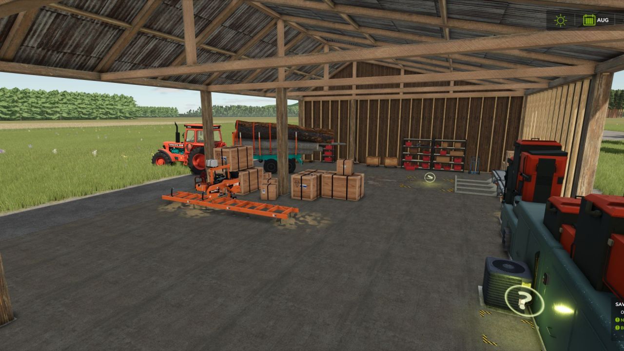 Анімована лісопилка для Farming Simulator 25