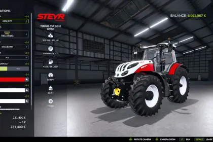 Traktor Steyr Terrus CVT Gen2 do Farming Simulator 25 — 4