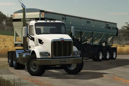 Вантажівка Peterbilt 567 Daycab Setback для Farming Simulator 25