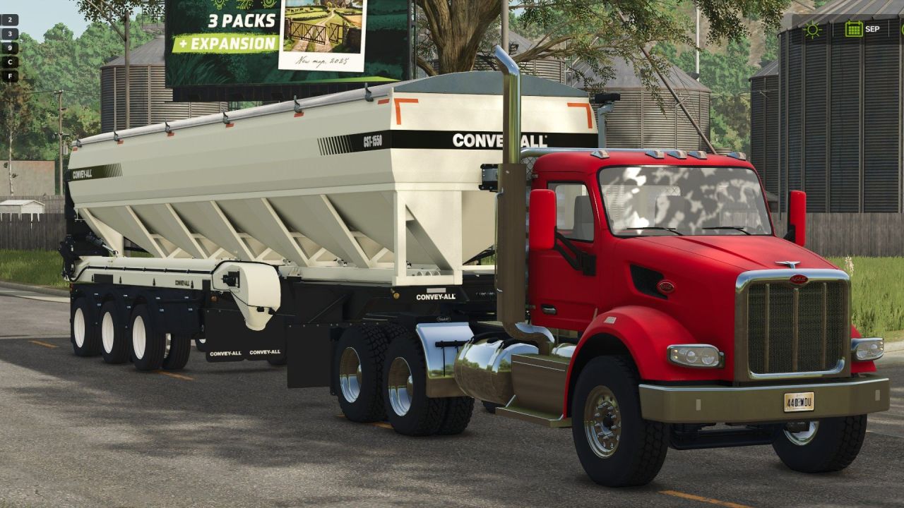 Вантажівка Peterbilt 567 Daycab Setback для Farming Simulator 25