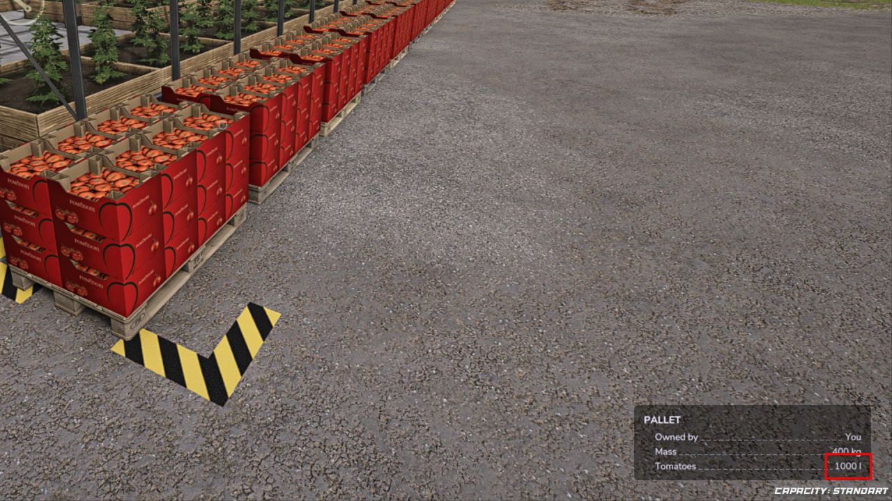 Pallet Capacity and Spawn Control for Farming Simulator 25