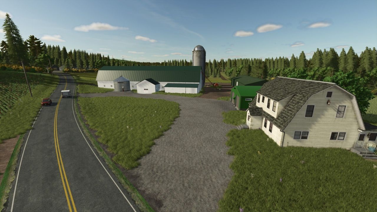 Realistyczna Mapa The Quebec Countryside dla Farming Simulator 25 — 76 Pól, Farmy i Lasy