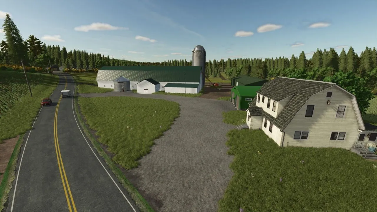 Реалістична Карта The Quebec Countryside для Farming Simulator 25 — 76 Полів, Ферми та Ліси