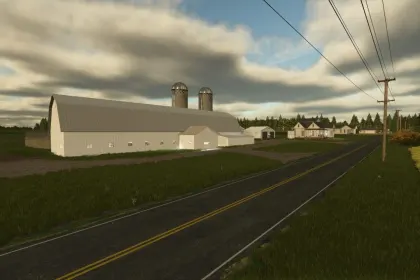 Реалістична Карта The Quebec Countryside для Farming Simulator 25 — 76 Полів, Ферми та Ліси — 5