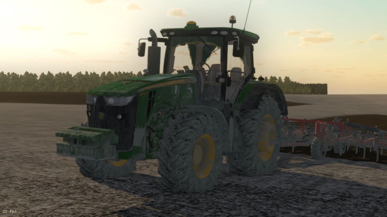 Трактор John Deere 8R Series 2011 для Farming Simulator 22